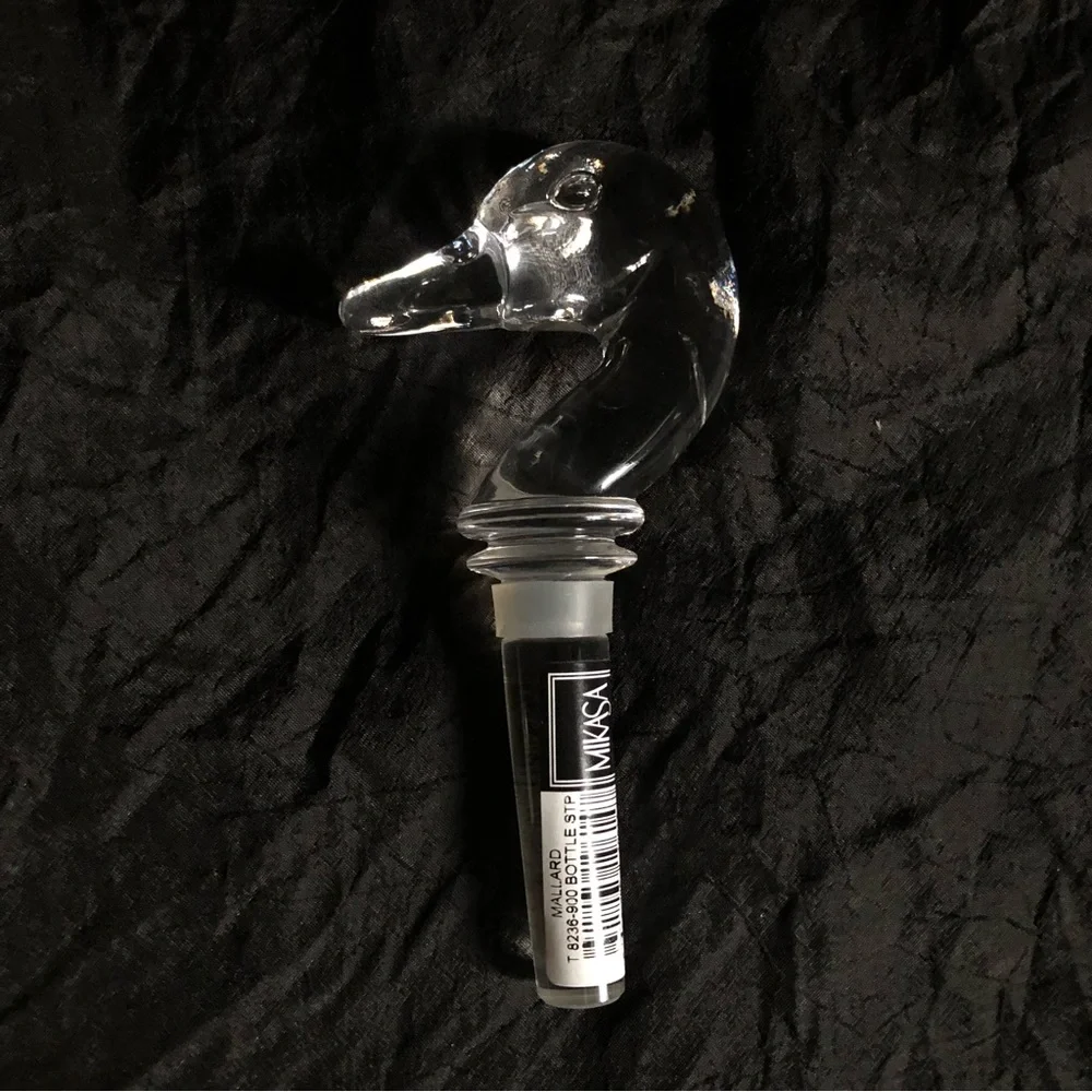 Vintage Mikasa Crystal Bottle Stopper - Mallard Duck - Picture 8 of 15